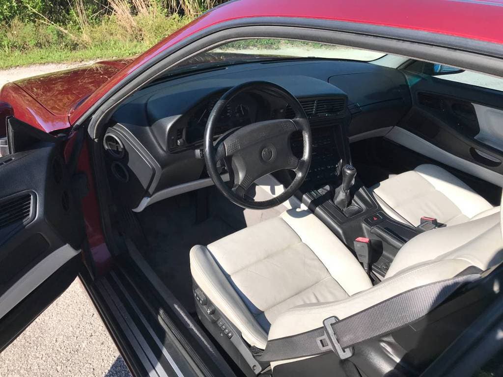 1991 bmw 850i 8 series 6spd manual calypso red for sale classifieds 6