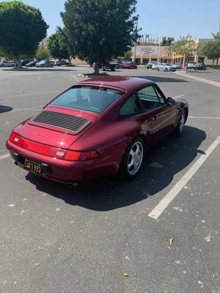 1996 porsche 911 993 carrera coupe arena red 6spd manual for sale classifieds 4