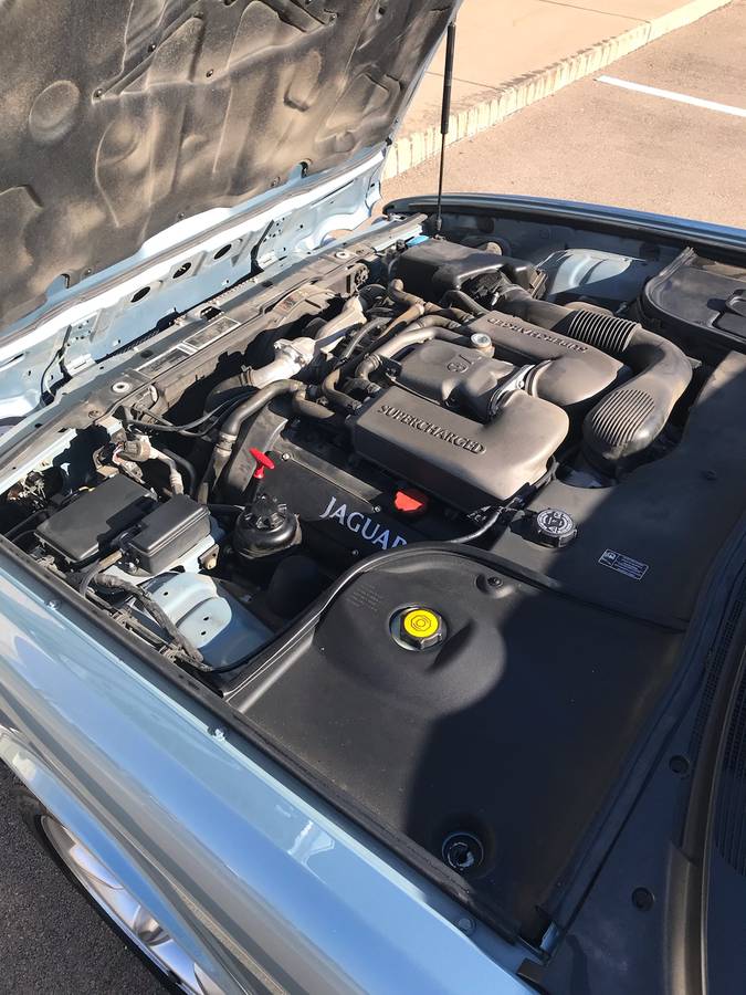 2002 jaguar xjr x308 zircon blue low mileage for sale classifieds engine bay