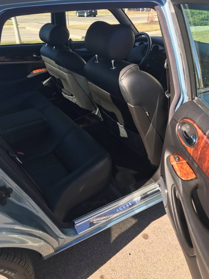 2002 jaguar xjr x308 zircon blue low mileage for sale classifieds black interior 3