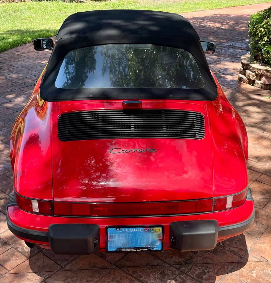 1988 porsche 911 carrera cabriolet guards red for sale classifieds 2