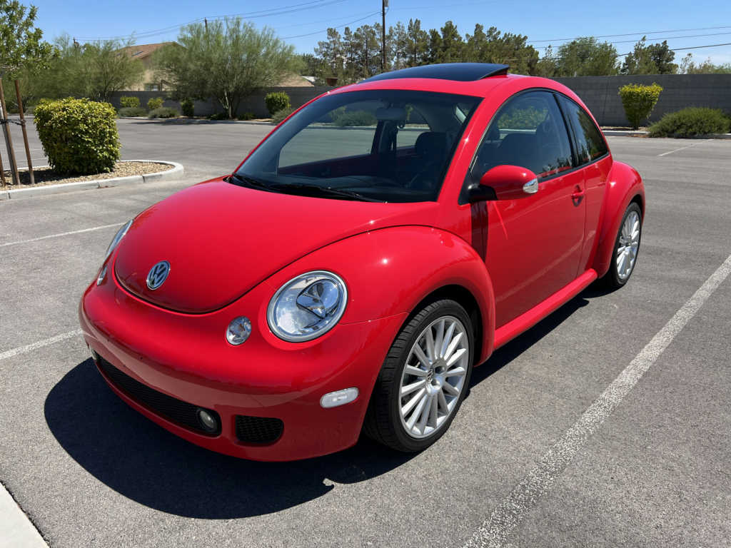 2003 vw new beetle turbo s coupe 6spd manual red low mileage for sale classifieds 1