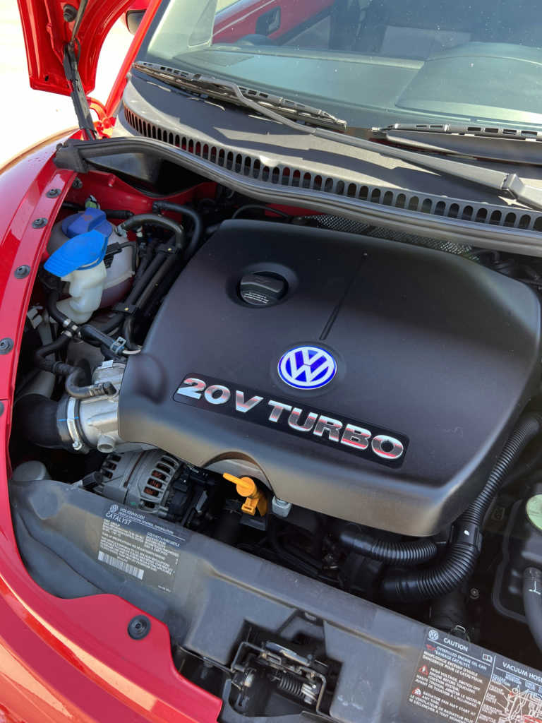 2003 vw new beetle turbo s coupe 6spd manual red low mileage for sale classifieds 6 engine bay