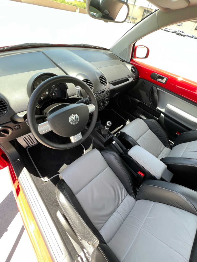 2003 vw new beetle turbo s coupe 6spd manual red low mileage for sale classifieds interior 2