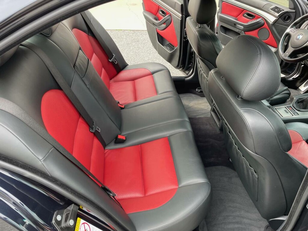 2003 bmw e39 m5 dinan s2 for sale classifieds carbon black imola red interior rear bench