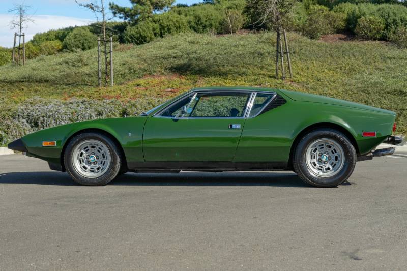 1973 detomaso pantera de tomaso green survivor unrestored original for sale classifieds side view profile