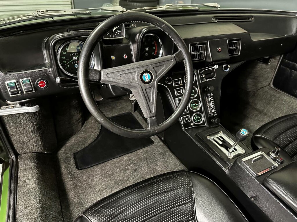 1973 detomaso pantera de tomaso green survivor unrestored original for sale classifieds black interior 