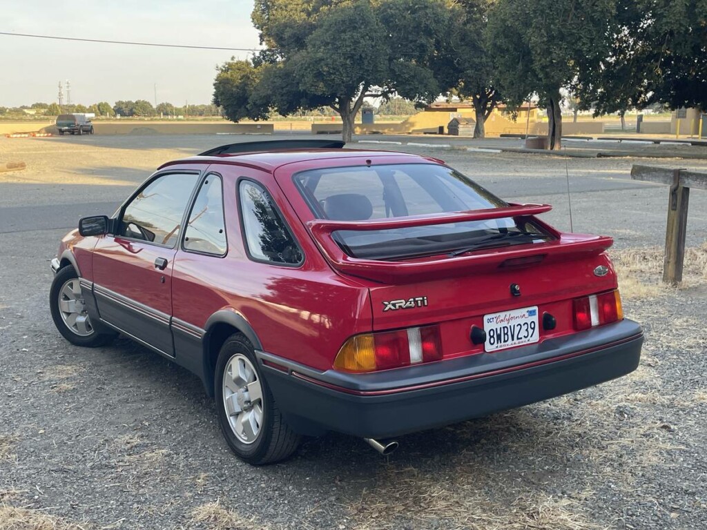 1987 merkur xr4ti turbo rosso red for sale classifieds rear