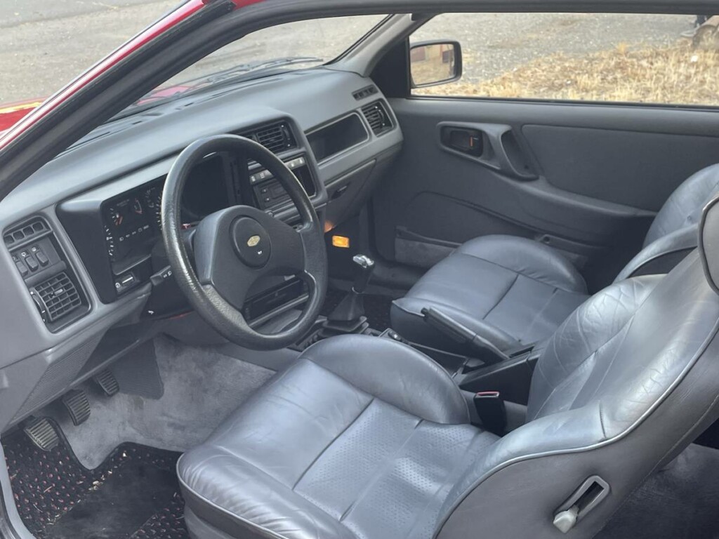 1987 merkur xr4ti turbo rosso red for sale classifieds gray grey interior leather