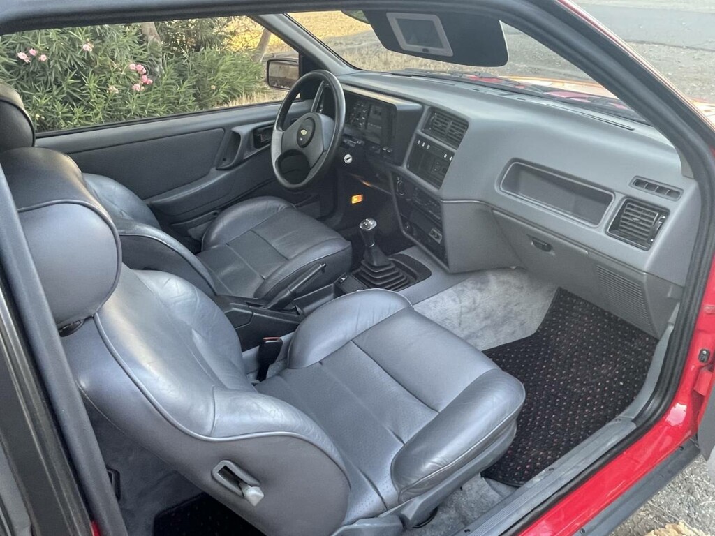 1987 merkur xr4ti turbo rosso red for sale classifieds gray grey interior leather